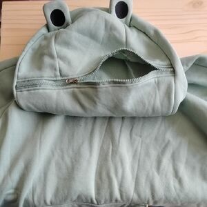 Green Frog Hoodie with Zipper